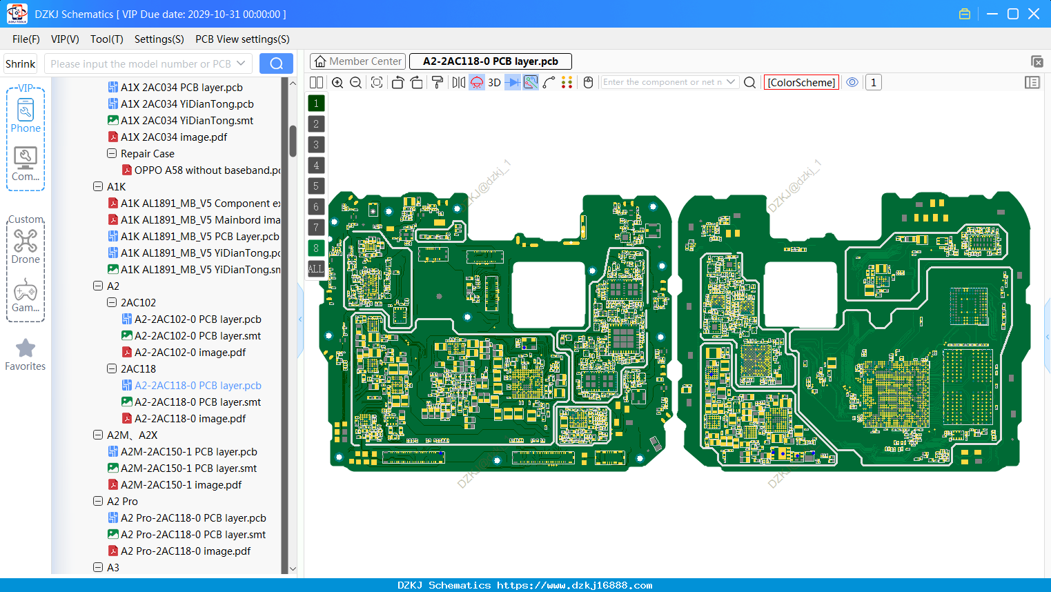 OPPO A2-2AC118-0 PCB Layer
